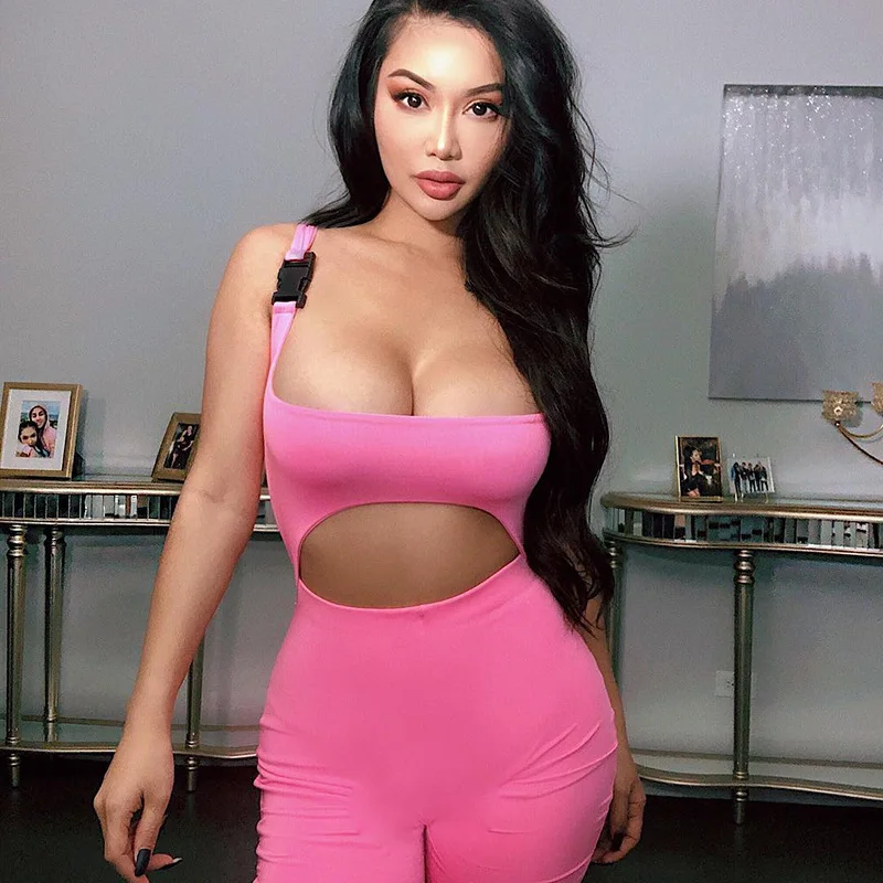 

Wholesale summer women clothing one piece fitness sport gym bodycon jumpsuit yoga