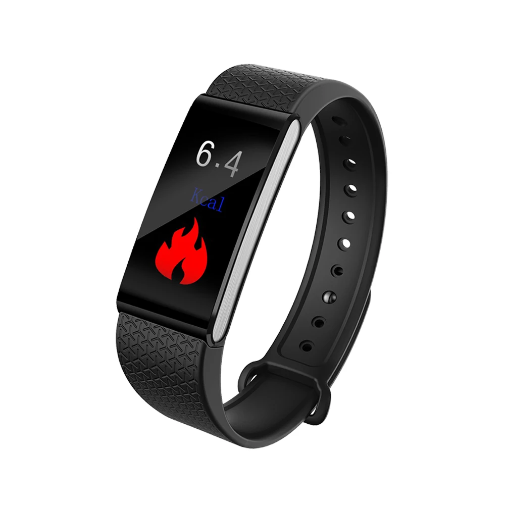 

In stock intelligent Fashion Health waterproof IP67 color screen real-time heart rate blood pressure watch, Black/red/blue