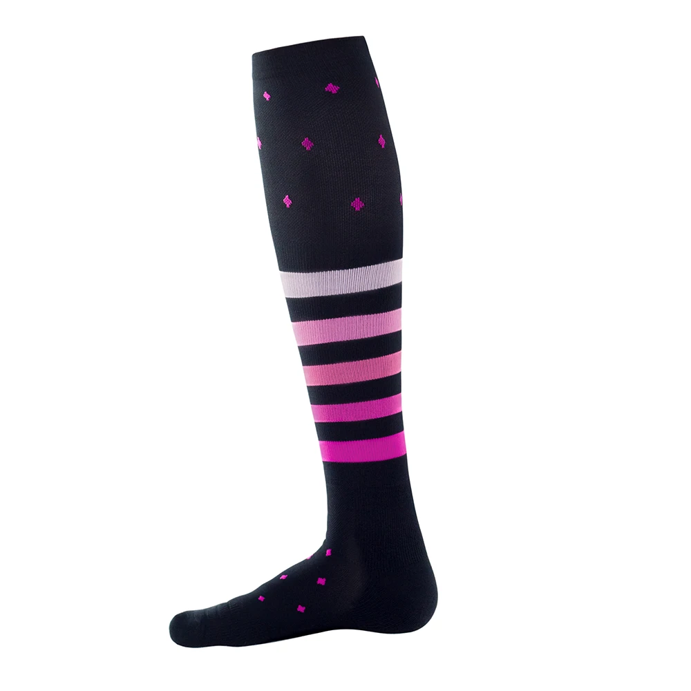Amazon'S Plantar Fascia Riding Compression Stripe Knee High Sport Socks For Woman