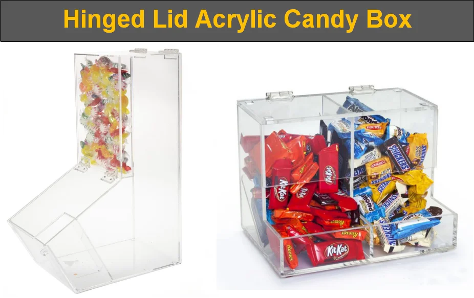 Custom Acrylic Food Container Candy Display Box,Acrylic Chocolate Display Box,Countertop Clear