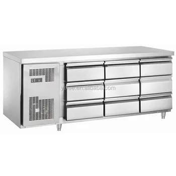 1 8m 6ft Commercial Stainless Steel Refrigerator With 9 Drawer