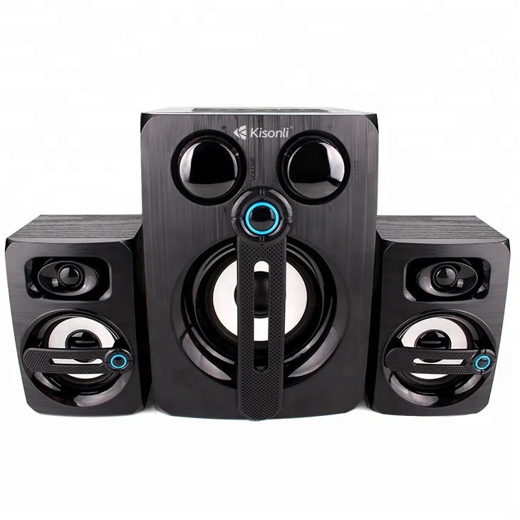 Kisonli 2.1 Mini Multimedia Computer 2.1 Speaker system With Wireless Remote Control function