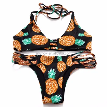 pineapple swimsuit two piece