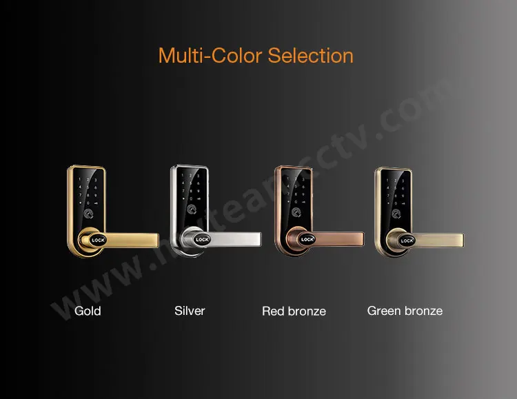 Smart Bedroom Door Lock Password Card Digital APP Bluetooth Unlock American Door Lock With American Standard Deadbolt