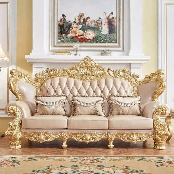 
Italian classical king throne living room sofa set 