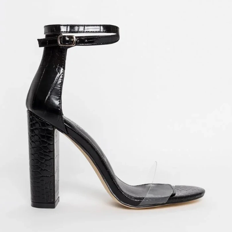 Big size sexy snake print Lady dress shoes women high heel shoes for party