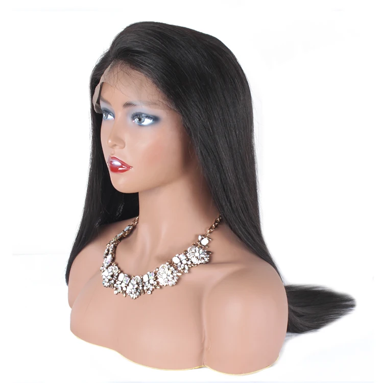

Wholesale Cuticle Aligned 100% Raw Virgin Brazilian Straight Full Lace Wig