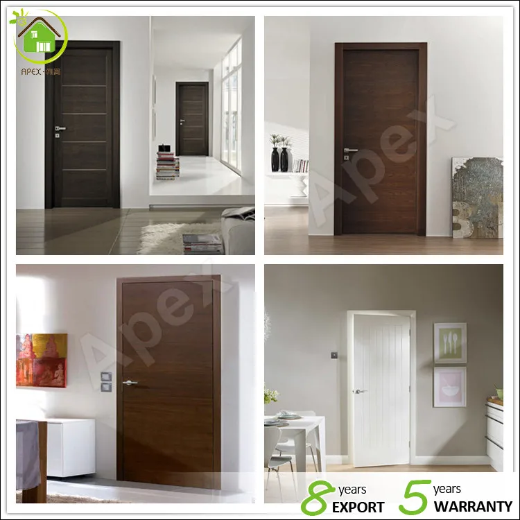 Veneered modern bedroom wooden single door designs, View modern wood