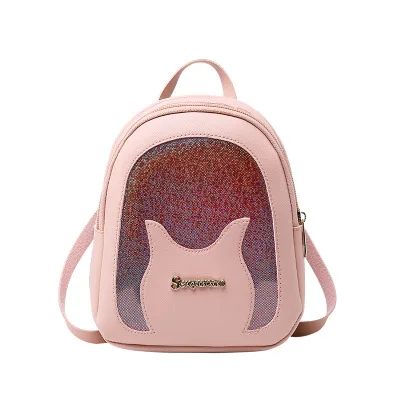 

9F087 phone wallet pu leather college fashion shoulder crossbody hand bags sequin sling kid cute backpack bag, Red, blue, black, pink, gray