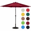 9 Feet Outdoor Aluminum Patio Umbrella with Auto Tilt and Crank
