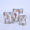 Hot sale gift food toys plastic cylinder tube packaging with tin lid