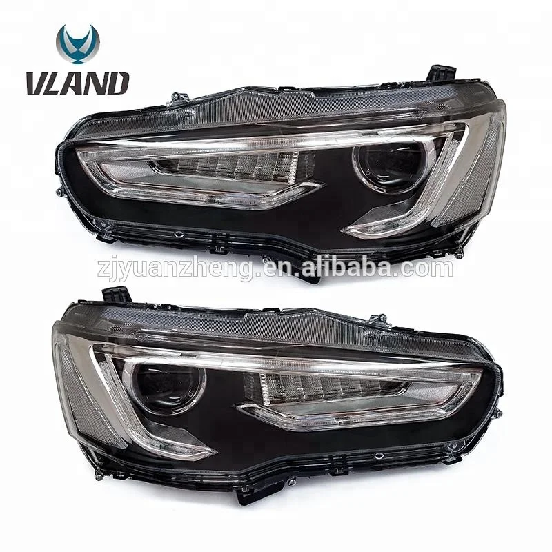 

Dual-Beam Projector Lancer Evo X headlights 2008-up Bi-Xenon Head Lamp Wholesales, Purple,orange