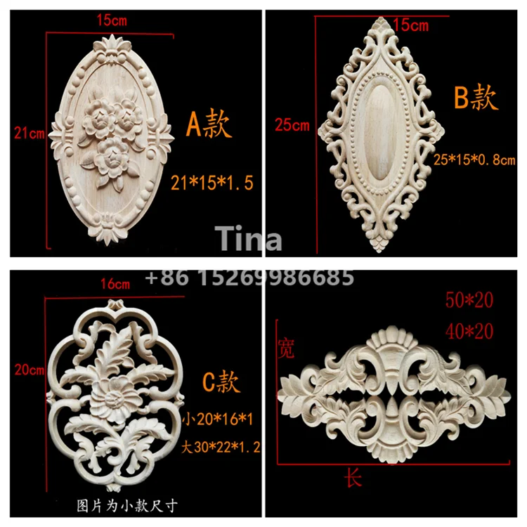 Decorative Carved Beech Wood Moulding