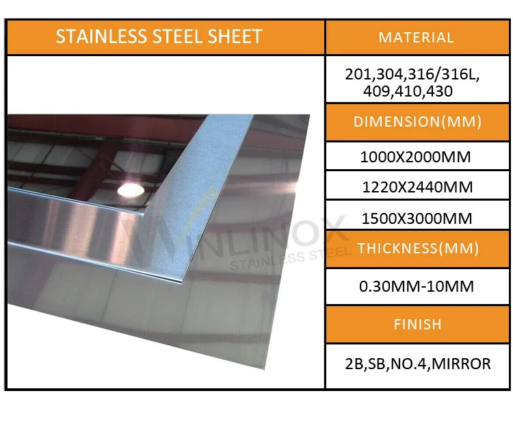 16 Gauge 304 Stainless Steel Sheet 4x8 Sheet Metal Prices - Buy 4x8 ...