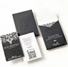 Mini paper double thumb-cut emboss key card paper envelopes case for hotels
