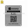 Custom engraved machine furniture 2 or 4 hole metal tag stainless steel number tags nameplate asset tag