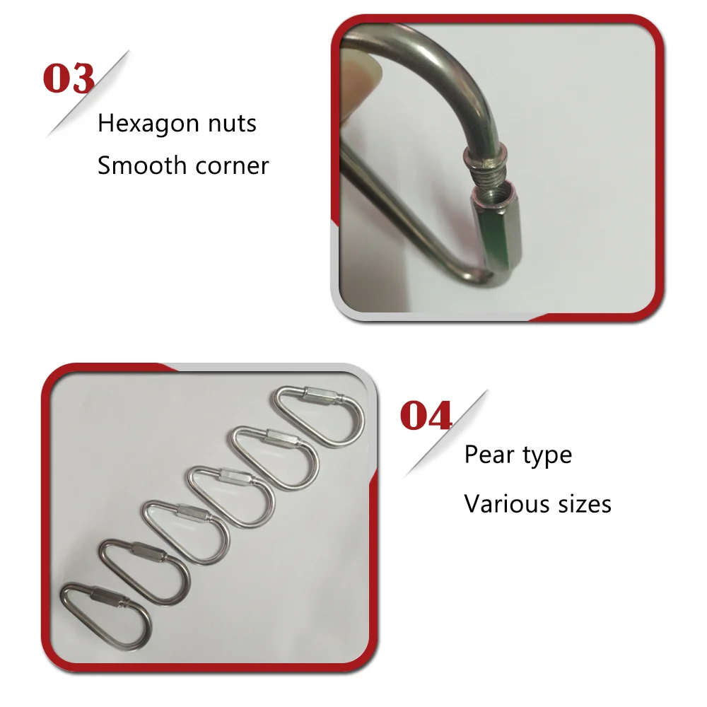 BT-507 Stainless Steel Pear Shaped Quick Link Rigging Hardware for Marine