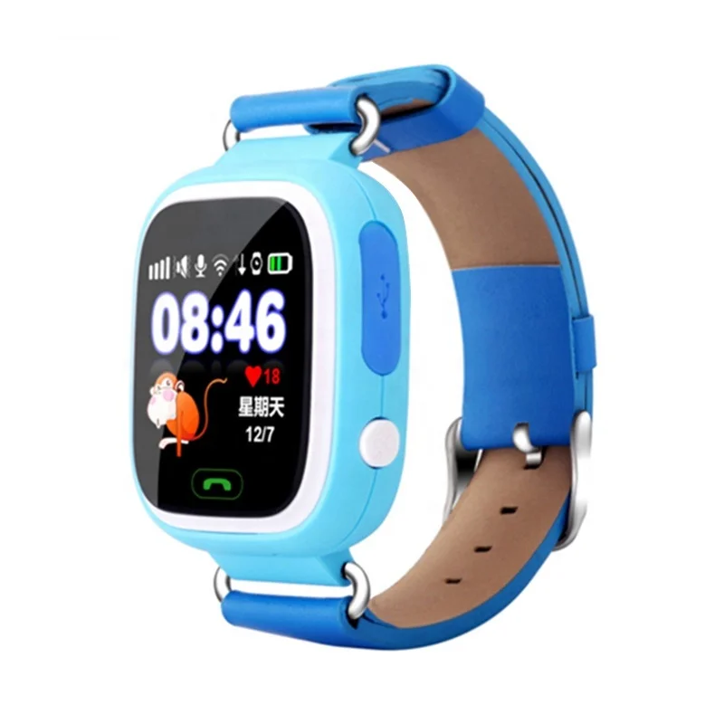 

Fashion Q90 GPS Phone Positioning Children Watch 1.22 inch Color Touch Screen WIFI SOS Smart Watch, N/a
