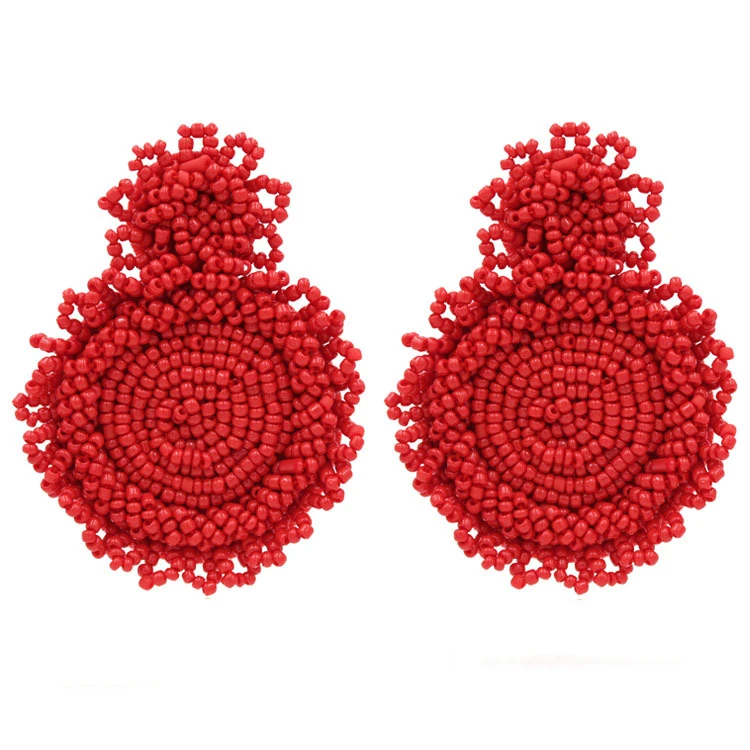 

Hot sale colorful seed beads earrings handmade tassel earrings, Picture