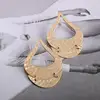 Chunky Hammered golden earring 2018