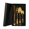 Stainless steel Cutlery Black Box, Environmentally Friendly Titanium-Plated Cheap Tableware