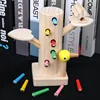Magnetic Caterpillar Catching Toy Kids Woodpecker Catch The Worms Game Set for Toddlers