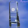 3D Crystal Lovely Running Deer Cube For Business Souvenir