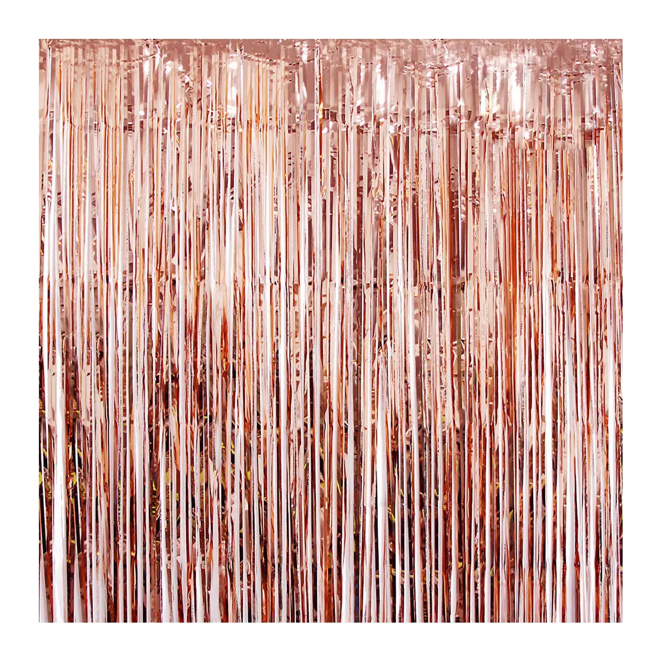 Rose Gold Foil Fringe Curtains Photo Backdrop 3ft X 8 Ft Shiny Metallic Tinsel Party Door Curtain New Year Photo Booth P Buy Foil Curtain Portable