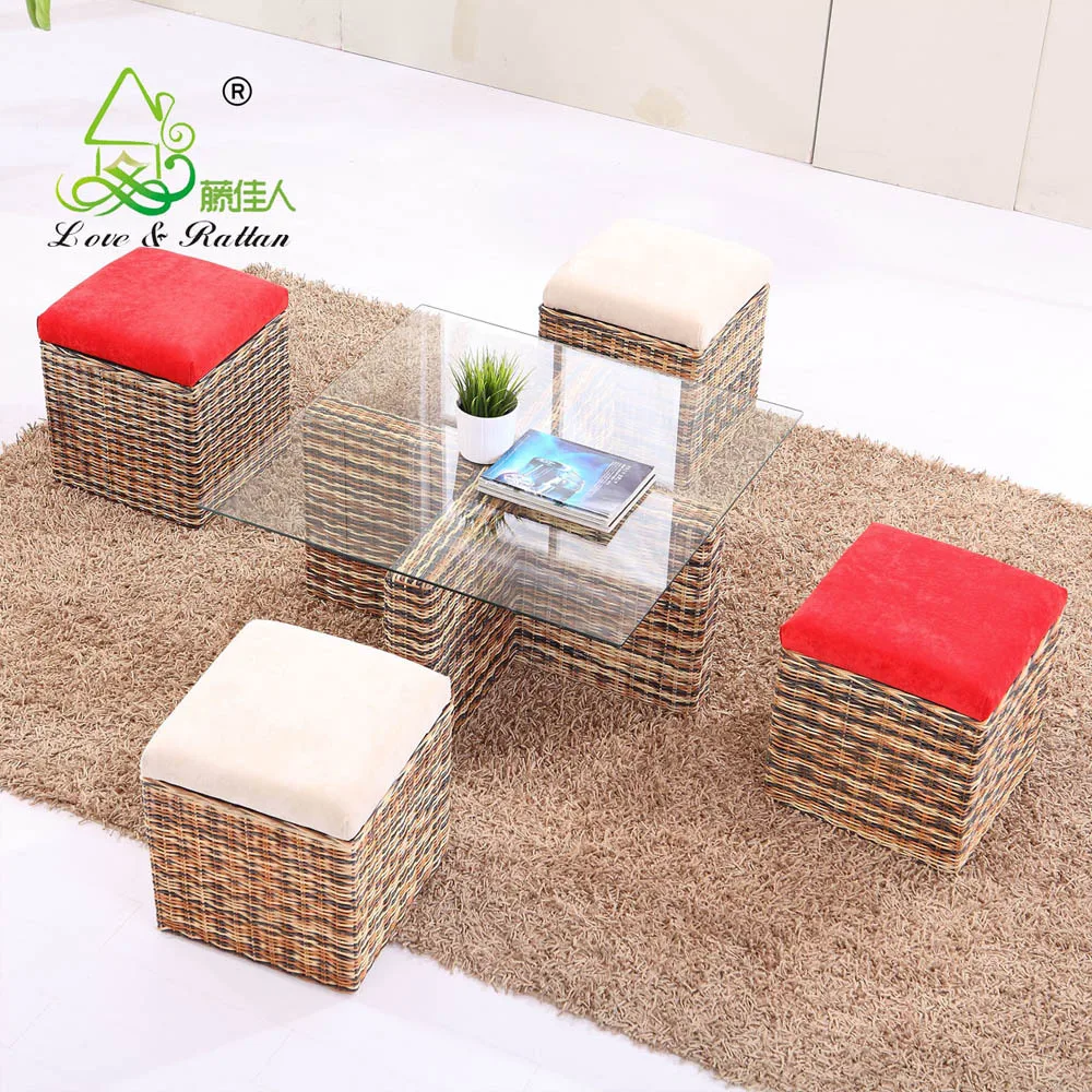 2015 Hotsale Stylish Modern Unique Luxury Design Real Rattan Seagrass Living Room Sofa furniture