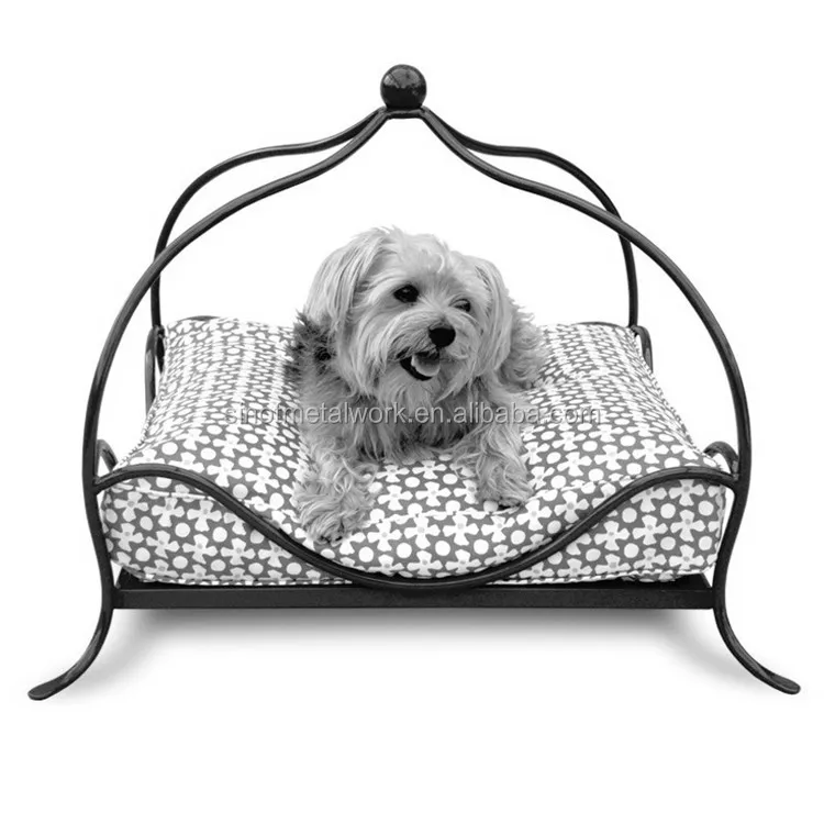 Luxury Metal Frame Canopy Dog Beds Victorian Custom Wrought Iron Dog