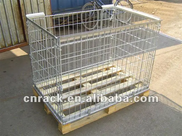 Wire cage with wooden pallet, View Wire cage with wooden pallet, Xianfu ...