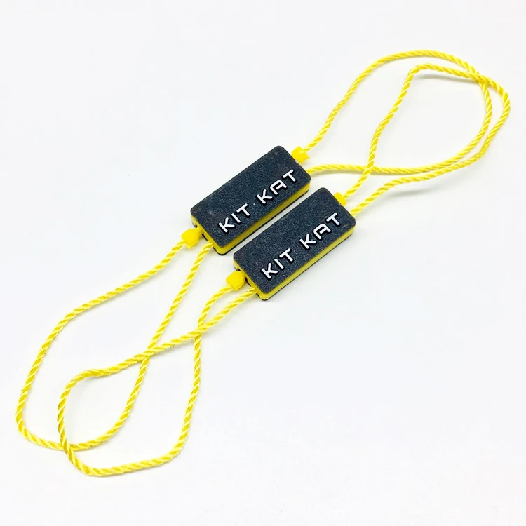 

Custom Brand Name Logo Garment Hang Tag Plastic Lock String Seal for Clothing Accessories