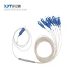 1x64 Fiber Optic Splitter Steel Tube With SC APC Connector Fiber Length 1m Used in FTTH Networking