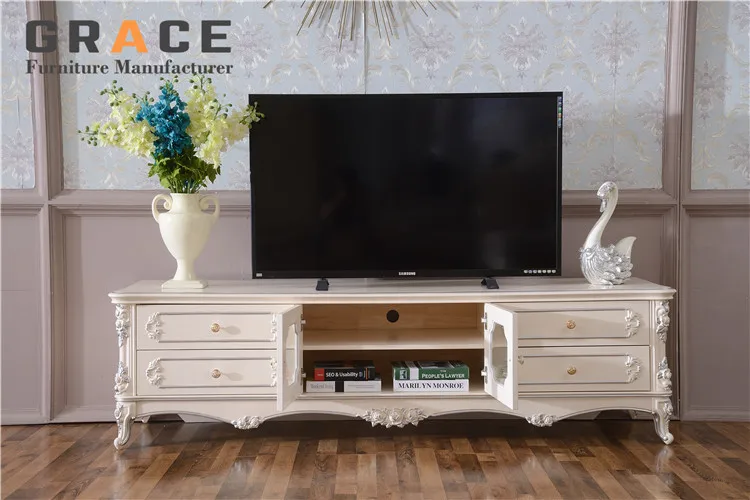 Z903 Vintage Furniture Maxim Mdf Marble Tip Tv Stand French Furniture