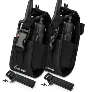 Universal Walkie Talkie Carrying Pouch Belt Neck Strap