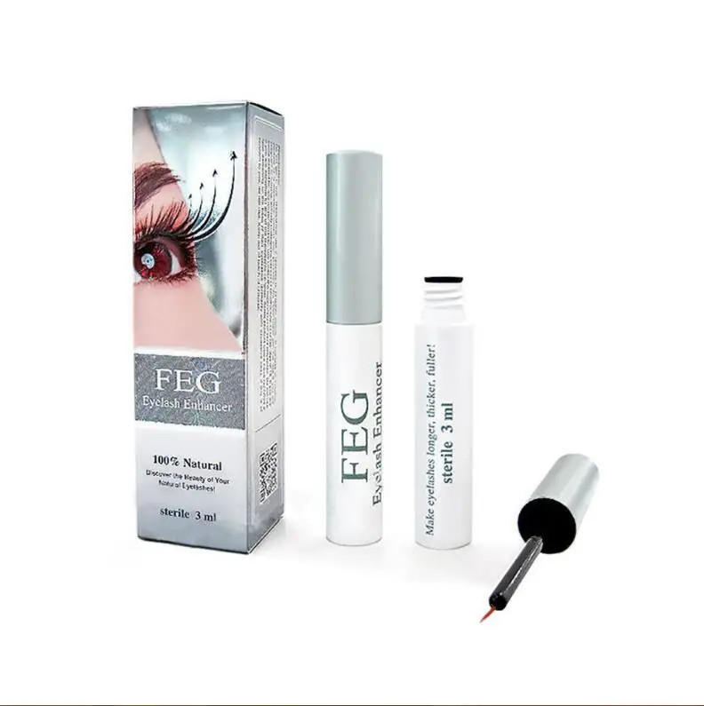 

100% work eyelash growth serum oem your own brand FEG eyelash extending serum 3ml