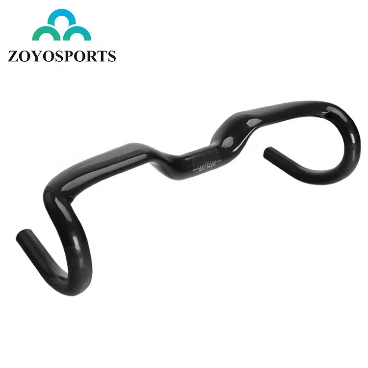 

ZOYOSPORTS High Quality Multi Dimension T800 Matt Carbon Road Bike Bicycle Handle Bar, Black/ can be customized