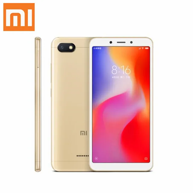 

EU Version Xiaomi Redmi 6A 2GB 16GB 5.45 18:9 Full Screen 3000mAh cheap phone, Gold;gray;pink.blue