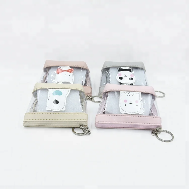 Оптовая продажа PU сплав giant Панда Стиль Мини Портмоне кошелек брелок