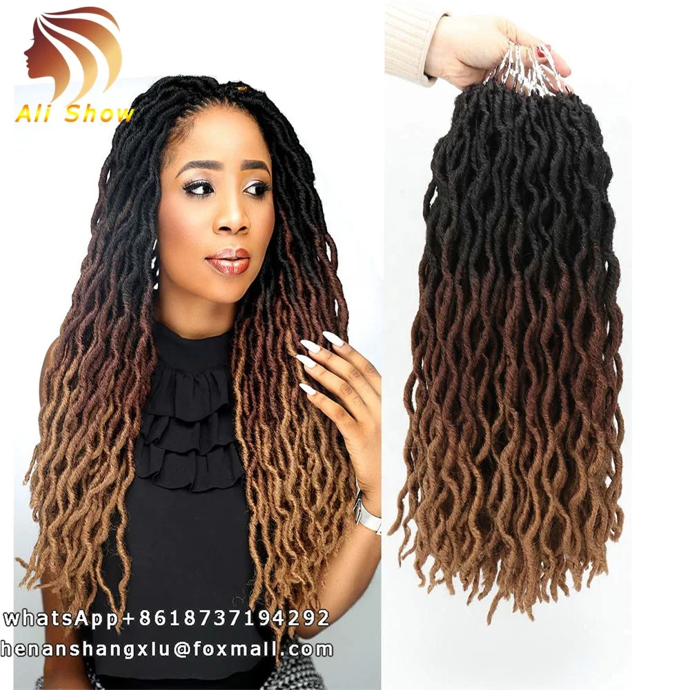 

Ali Show Wholesale Price Crochet Twist Braids Synthetic Soft Dreadlocks Faux Locs Crochet Braids Hair Extensions, 5 color on sale