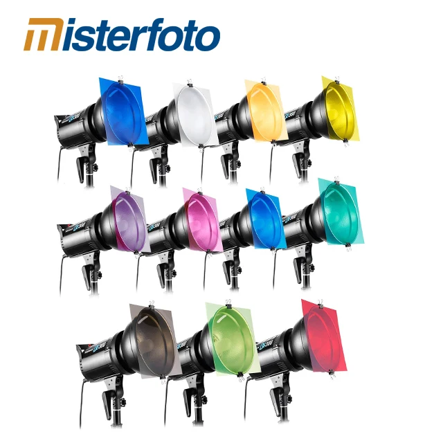 

Misterfoto 11PCS 12x12'' /30x30cm Transparent Color Effect Gel for photo strobe light, 11pcs/transparent