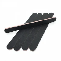 

Wholesale private label emery rectangle beauty wooden black disposable 100/180 nail file