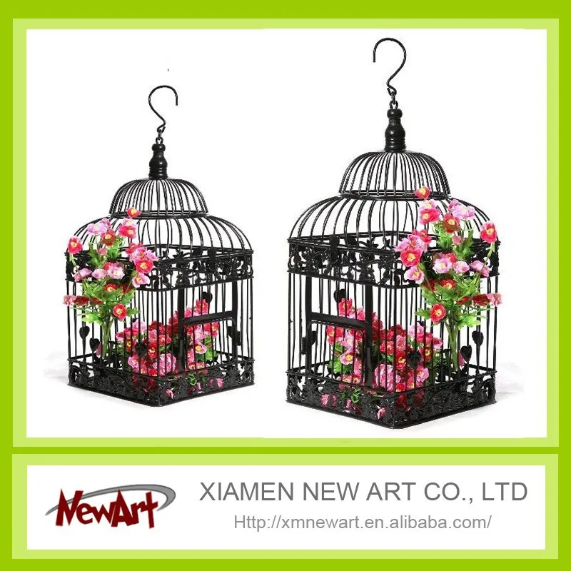 Black And White Birdcage Hanging Birdcages Decorative Bird Cages For ...