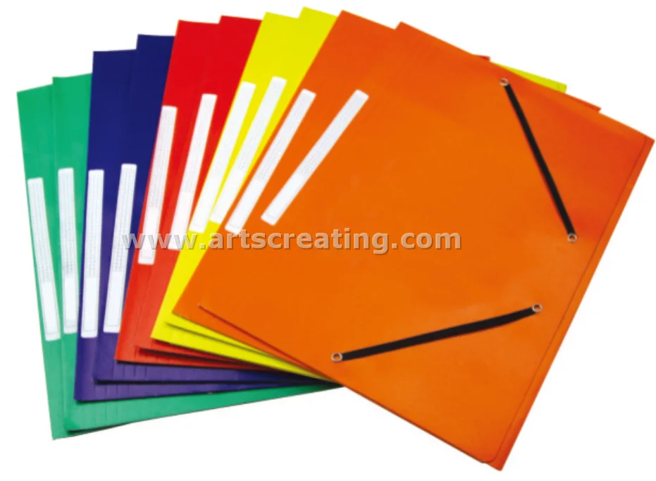 Hot Quality School Supplies Handmade Paper Cardboard File Folder With 2