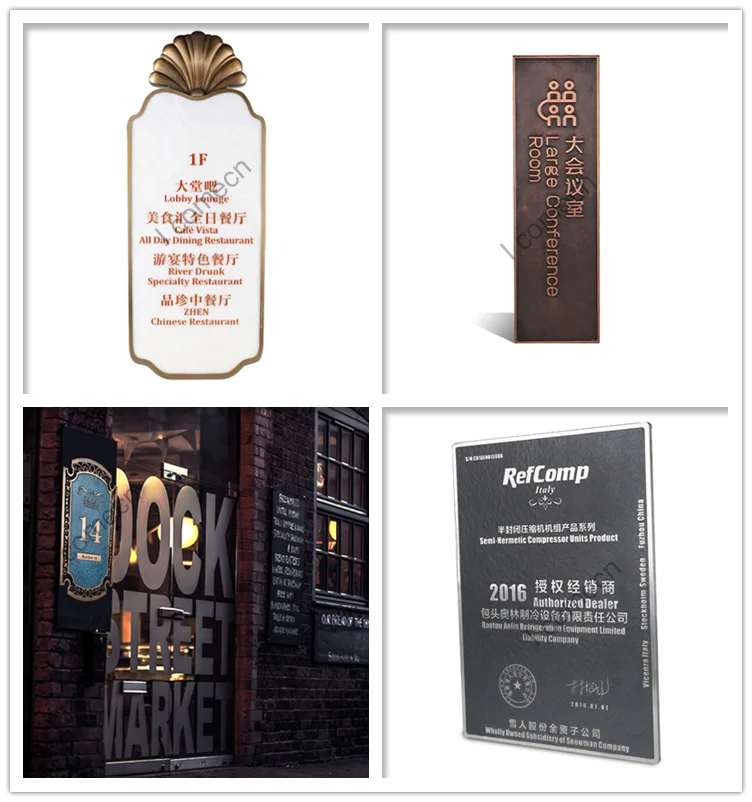 Laser Cut Good Quality Business Letter and logo Antique Bronze Advertising Signs.png