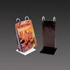 Roll acrylic menu stand table stand flip menu holder restaurant menu display stand