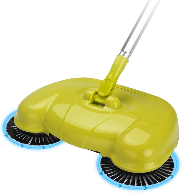 

House floor cleaning hand push sweeping broom sweeper, Green