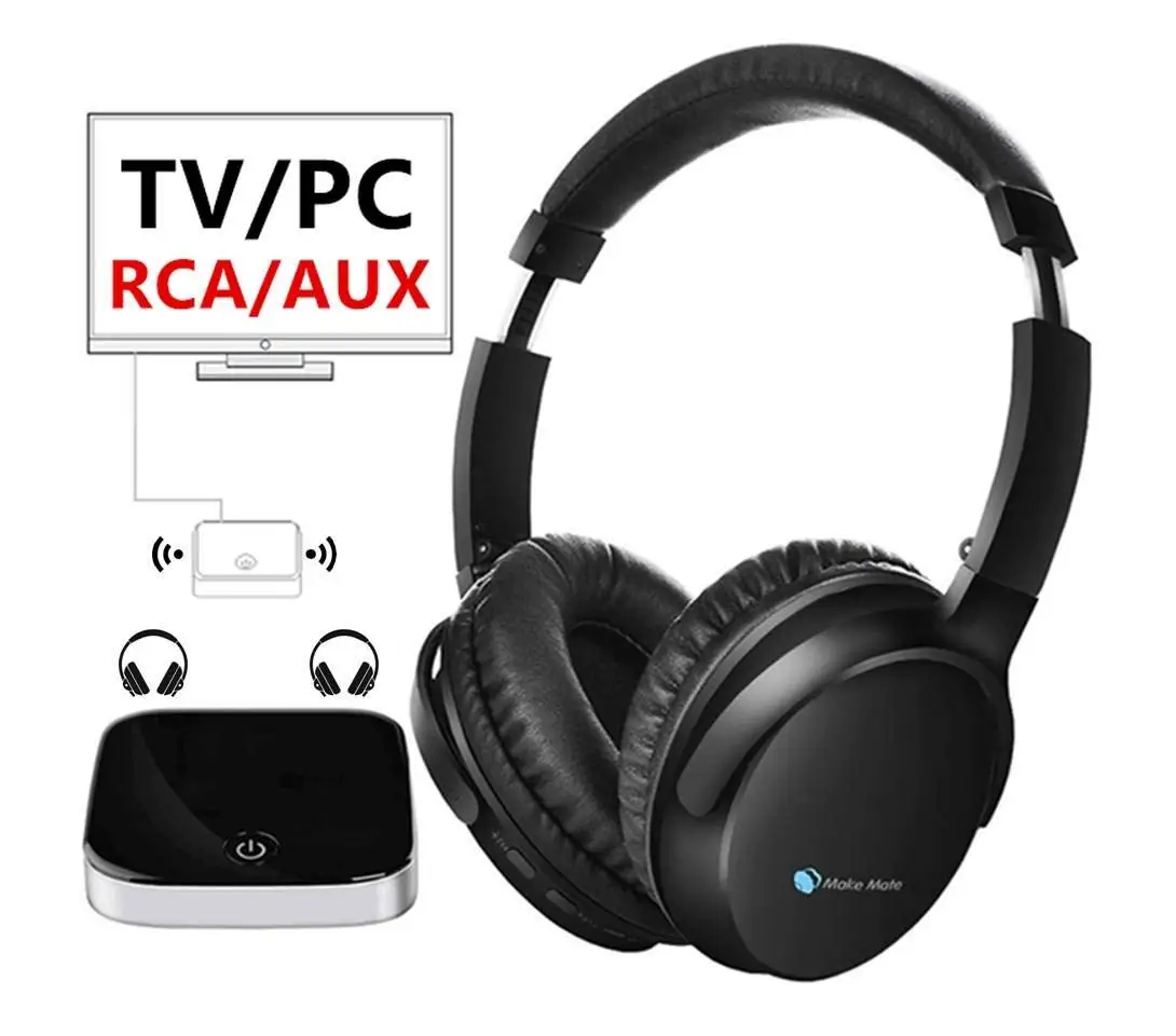 Buy Wireless TV Headphones Over Ear.Bluetooth Transmitter with AptX Low