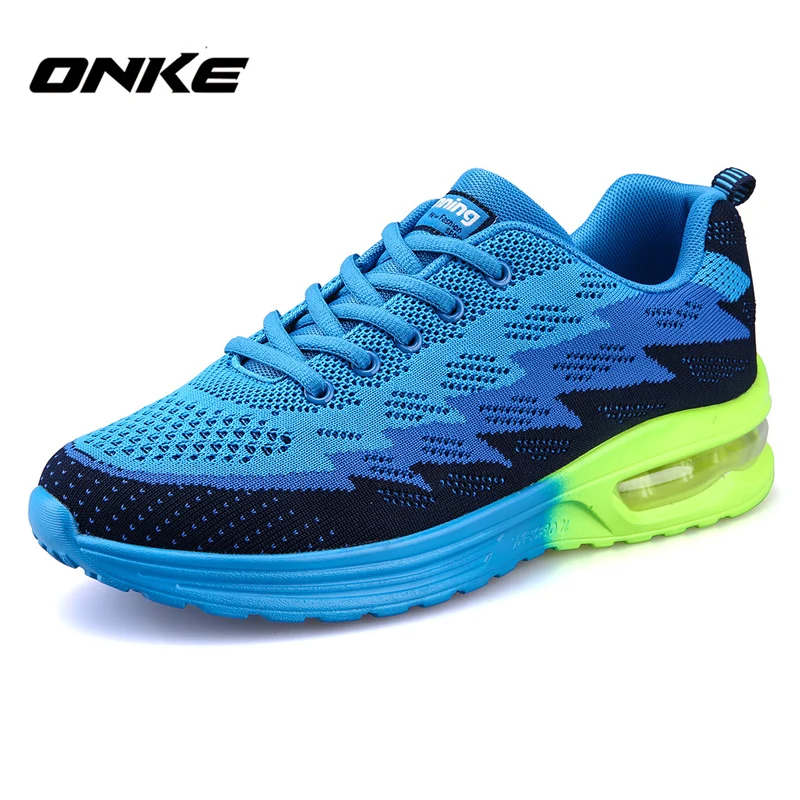 

Onke Brand Running Shoes Men Lightweight wholesale sport shoes outdoor women sneakers, Blue;dark blue