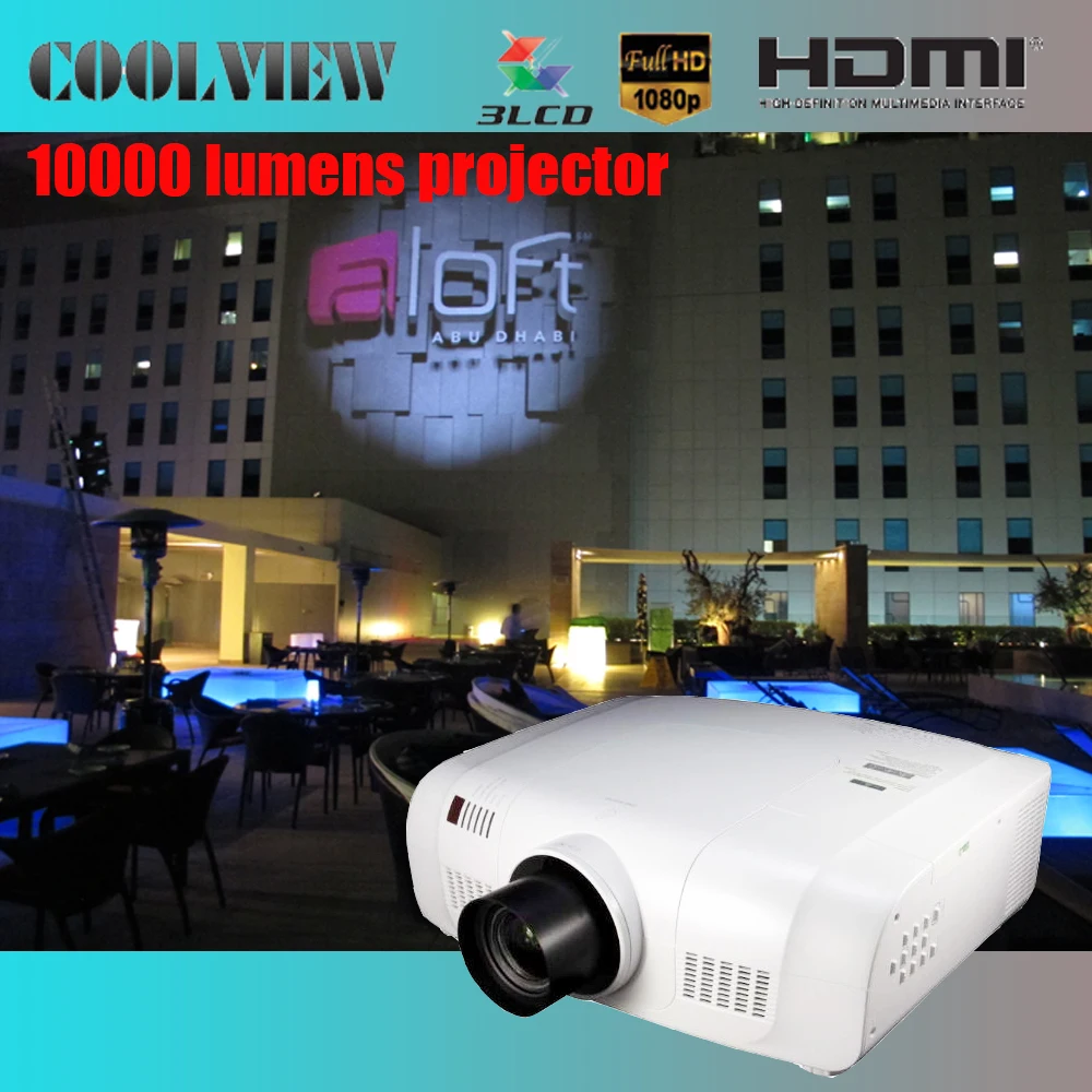 

full HD 1920*1200 pixels high brightness 10000 lumens logo gobo projector, N/a